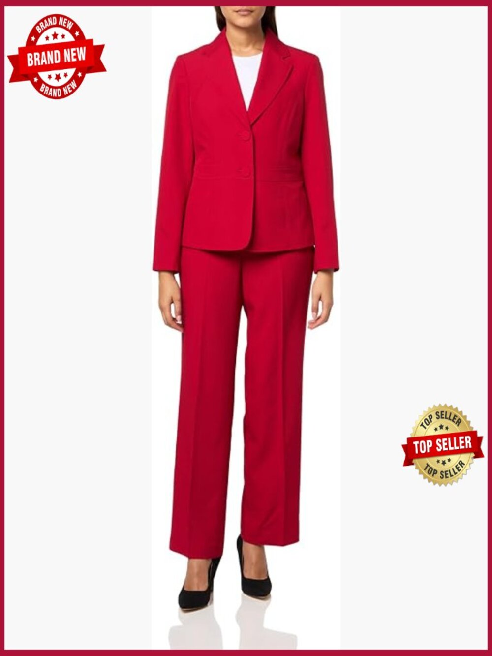 Women's Blazer & Pant 2pc Set - Classic Suit Pantsuit Office Workwear Set